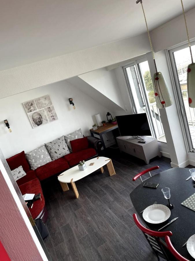 Quiberon Appartement Vue Mer - Acces Plage Exterior foto